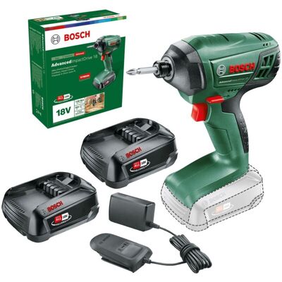 Bosch AdvancedImpactDrive 18 Cordless 18v Impact Driver Power4ALL - 2 x Battery Bosch AdvancedImpactDrive 18 Cordless 18v Impact Driver Power4ALL - 2 x Battery