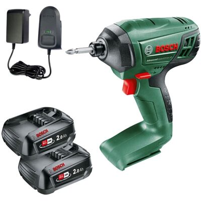 Bosch AdvancedImpactDrive 18 Cordless 18v Impact Driver Power4ALL 2 x2AH Battery Bosch AdvancedImpactDrive 18 Cordless 18v Impact Driver Power4ALL 2 x2AH Battery