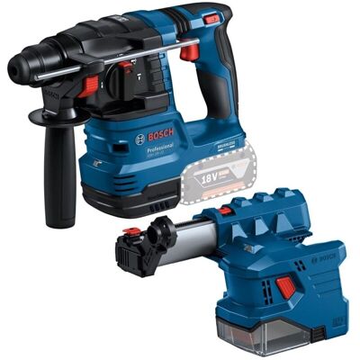 Bosch GBH 18V-22 SDS Brushless Cordless Rotary Hammer + Dust Extractor GDE 18V Bosch GBH 18V-22 SDS Brushless Cordless Rotary Hammer + Dust Extractor GDE 18V