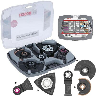 Bosch - 2608664624 5 Piece Starlock Multi Tool Blade Set for Renovation Wood Metal Bosch - 2608664624 5 Piece Starlock Multi Tool Blade Set for Renovation Wood Metal