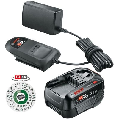 Bosch Starter Set 18V PBA 4.0Ah Battery + Standard Charger Kit - Power For All Bosch Starter Set 18V PBA 4.0Ah Battery + Standard Charger Kit - Power For All