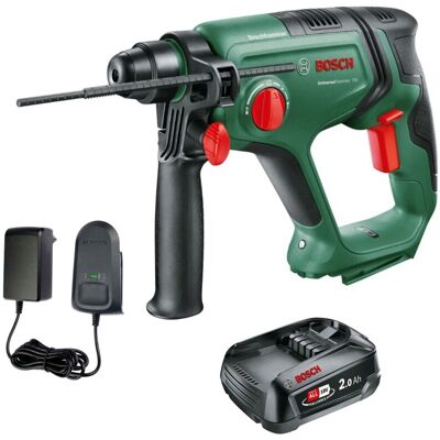 Bosch UniversalHammer 18V Cordless Rotary Hammer Drill 1 x 2.0Ah Battery Charger Bosch UniversalHammer 18V Cordless Rotary Hammer Drill 1 x 2.0Ah Battery Charger