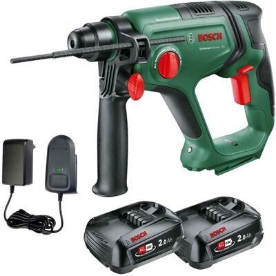 Bosch UniversalHammer 18V Cordless Rotary Hammer Drill 2 x 2.0Ah Battery Charger Bosch UniversalHammer 18V Cordless Rotary Hammer Drill 2 x 2.0Ah Battery Charger