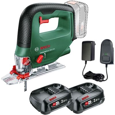 Bosch UniversalSaw 18v 18V-100 Cordless Jigsaw P4A 2 x 2.0Ah Batteries & Charger Bosch UniversalSaw 18v 18V-100 Cordless Jigsaw P4A 2 x 2.0Ah Batteries & Charger