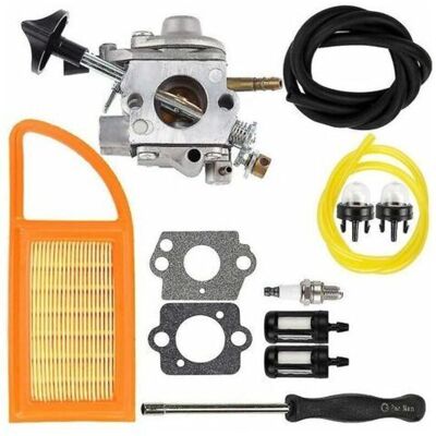 TORMATOR BR 600 Carburetor Air Filter Fuel Carb Repower Kit Compatible with Stihl BR500 TORMATOR BR 600 Carburetor Air Filter Fuel Carb Repower Kit Compatible with Stihl BR500