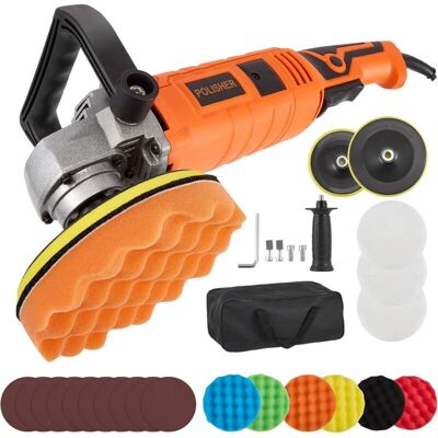 YS-YALOTRS Car Polisher, 1580W Polishing Machine, 7 Variable Speeds from 500 to 3300 RPM, Electric Car Polisher, Car Detailing Kit for Car Detailing, Polishing, YS-YALOTRS Car Polisher, 1580W Polishing Machine, 7 Variable Speeds from 500 to 3300 RPM, Electric Car Polisher, Car Detailing Kit for Car Detailing, Polishing,
