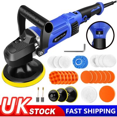 Dayplus - Car Polisher Buffer Machine 5000W 6 inch Sander Polishing Kit 6-Speed d Handle Dayplus - Car Polisher Buffer Machine 5000W 6 inch Sander Polishing Kit 6-Speed d Handle