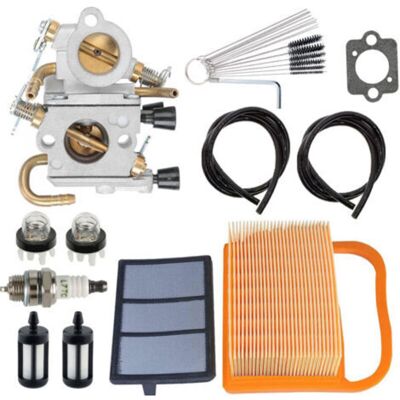MCBOSON Carburetor for Sthil TS420 TS410 TS410Z TS420Z concrete saw, replaces C1Q-S118 4238-120-0600, with air filter + fuel line + spark plug MCBOSON Carburetor for Sthil TS420 TS410 TS410Z TS420Z concrete saw, replaces C1Q-S118 4238-120-0600, with air filter + fuel line + spark plug
