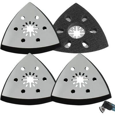 CCYKXA 4Pcs Replacement Triangle Sander Pad, 93mm Triangle Sander Pad, Multi-Function Tool Accessories CCYKXA 4Pcs Replacement Triangle Sander Pad, 93mm Triangle Sander Pad, Multi-Function Tool Accessories