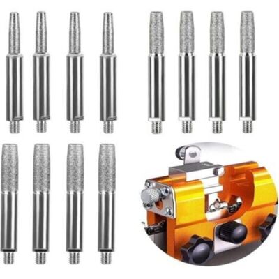 MCBOSON Chain Saw Sharpener Stone, Chain Saw Sharpener Stone, 12 Pieces High Hardness Diamond Chain Saw Sharpening Burrs (4mm, 4.8mm, 5.5mm) MCBOSON Chain Saw Sharpener Stone, Chain Saw Sharpener Stone, 12 Pieces High Hardness Diamond Chain Saw Sharpening Burrs (4mm, 4.8mm, 5.5mm)