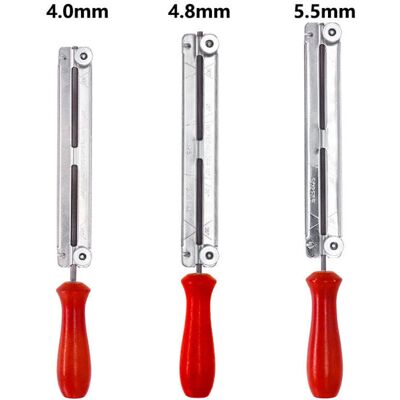 TEHTUY Chainsaw sharpener kit, file and chain guide, 4.0mm, 4.8mm, 5.5mm, wooden handle TEHTUY Chainsaw sharpener kit, file and chain guide, 4.0mm, 4.8mm, 5.5mm, wooden handle