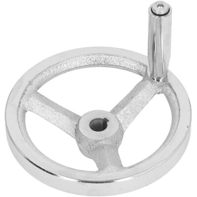 TEHTUY Chrome-plated lathe handwheel 12 x 125 mm, 3-spoke cast iron handwheel, milling machine handwheel, machine tool handwheel, swiveling handwheel for TEHTUY Chrome-plated lathe handwheel 12 x 125 mm, 3-spoke cast iron handwheel, milling machine handwheel, machine tool handwheel, swiveling handwheel for