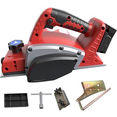 COOCHEER Cordless hand planer, compatible with Milwaukee 18V battery, powerful brushless wood planer with 15000 rpm for DIY projects and woodworking (Red) COOCHEER Cordless hand planer, compatible with Milwaukee 18V battery, powerful brushless wood planer with 15000 rpm for DIY projects and woodworking (Red)