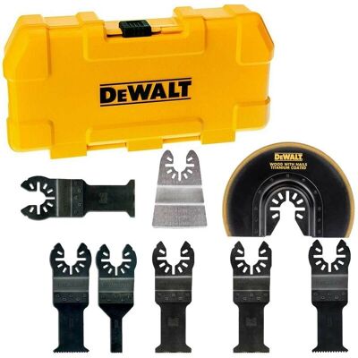 Dewalt 8 Piece Multi Tool Accessory Blade Set Plunge Fast Cut + Toughcase Dewalt 8 Piece Multi Tool Accessory Blade Set Plunge Fast Cut + Toughcase