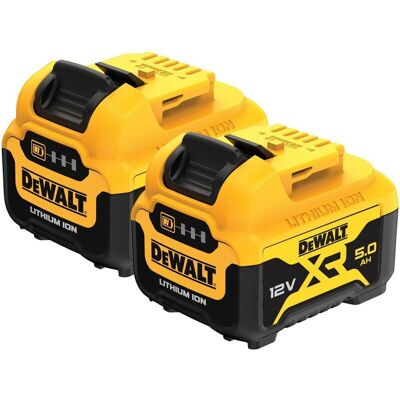 Dewalt - DCB126 xr Slide Battery Pack 12V 5.0Ah Li-ion DCB126-XJ Fits 10.8V x 2 Dewalt - DCB126 xr Slide Battery Pack 12V 5.0Ah Li-ion DCB126-XJ Fits 10.8V x 2