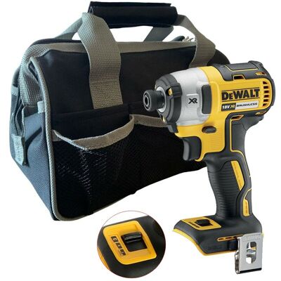 Dewalt DCF887N 18V XR G2 Brushless 3 Speed Impact Driver Bare + 12"" Tool Bag Dewalt DCF887N 18V XR G2 Brushless 3 Speed Impact Driver Bare + 12"" Tool Bag