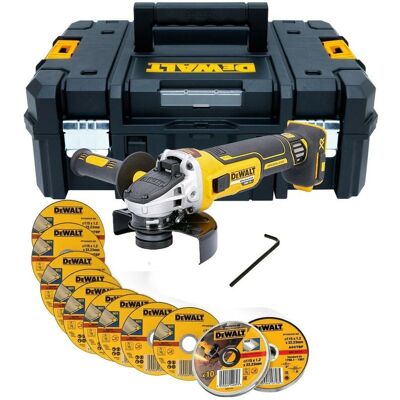 Dewalt DCG405NT 18v XR Brushless Cordless 125mm Angle Grinder + 10 Thin Discs Dewalt DCG405NT 18v XR Brushless Cordless 125mm Angle Grinder + 10 Thin Discs