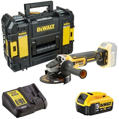 Dewalt - DCG405P1 18v xr Brushless Cordless 125mm Angle Grinder -1 x 5.0ah Battery Dewalt - DCG405P1 18v xr Brushless Cordless 125mm Angle Grinder -1 x 5.0ah Battery