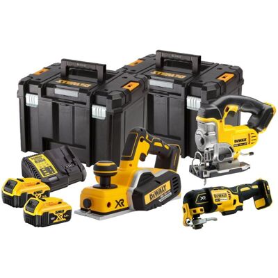 Dewalt - DCK386P2T 18V xr 3 Piece Power Tool Kit With 2 x 5.0Ah Batteries, Charger & Tool Boxes - DCS355N/DCP580N/DCS331N Dewalt - DCK386P2T 18V xr 3 Piece Power Tool Kit With 2 x 5.0Ah Batteries, Charger & Tool Boxes - DCS355N/DCP580N/DCS331N