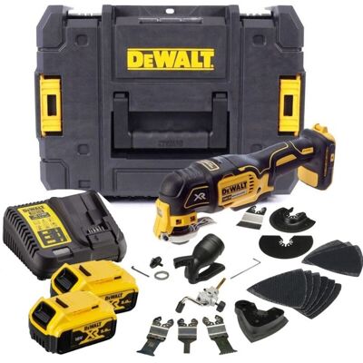 Dewalt - DCS355P2 18V xr Brushless Multi-Tool with Accessory Kit (2 x 5.0Ah Battery and Case) Dewalt - DCS355P2 18V xr Brushless Multi-Tool with Accessory Kit (2 x 5.0Ah Battery and Case)