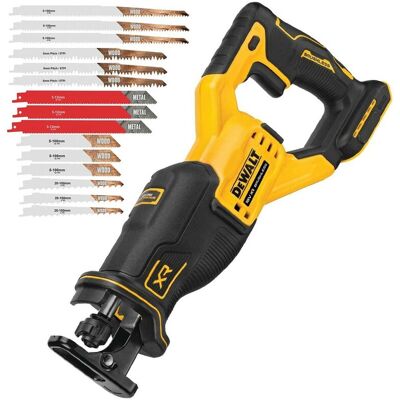 Dewalt - DCS382N 18v xr Brushless Reciprocating Recip Saw Bare Tool + 15 Blades Dewalt - DCS382N 18v xr Brushless Reciprocating Recip Saw Bare Tool + 15 Blades