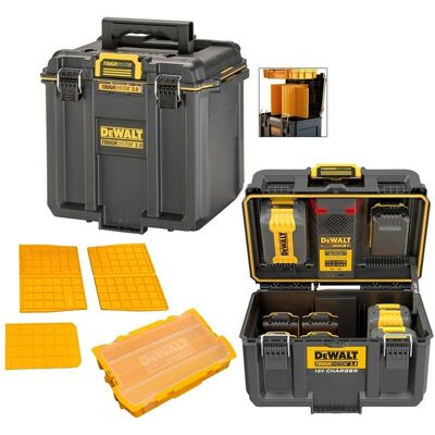 Dewalt - DWST83470 Toughsystem 2.0 Battery Charger Box 18v xr + Half Width Toolbox Dewalt - DWST83470 Toughsystem 2.0 Battery Charger Box 18v xr + Half Width Toolbox