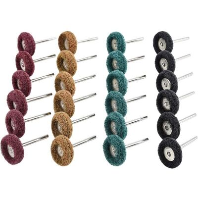 SNQ Drill Polishing Kit - 40 Pieces - Dremel Accessories, 25mm Abrasive Polishing Pads - Grit 80/150/240/300 - Polishing Accessories for Wood, SNQ Drill Polishing Kit - 40 Pieces - Dremel Accessories, 25mm Abrasive Polishing Pads - Grit 80/150/240/300 - Polishing Accessories for Wood,
