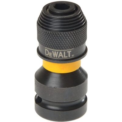 DT7508-QZ 1/2in Square x 1/4in Hex Impact Adapter - Dewalt DT7508-QZ 1/2in Square x 1/4in Hex Impact Adapter - Dewalt