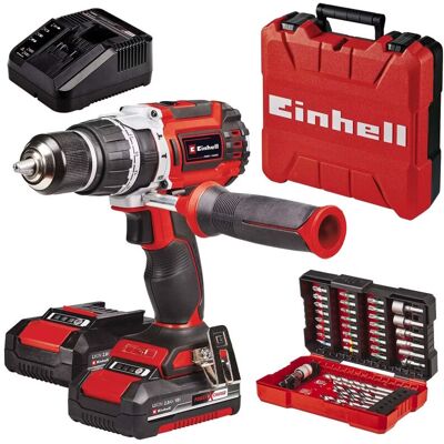 Tp-cd 18/60 Li- i bl 18V Brushless Combi Drill, 2x 2.0Ah Batteries, Charger, free 39 Piece Accessory Bit Set - Einhell Tp-cd 18/60 Li- i bl 18V Brushless Combi Drill, 2x 2.0Ah Batteries, Charger, free 39 Piece Accessory Bit Set - Einhell