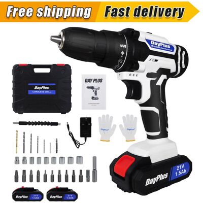 DAYPLUS Electric Tools Drill Driver Cordless High Torque Electric Screwdriver led Light ,with 2 Battery DAYPLUS Electric Tools Drill Driver Cordless High Torque Electric Screwdriver led Light ,with 2 Battery