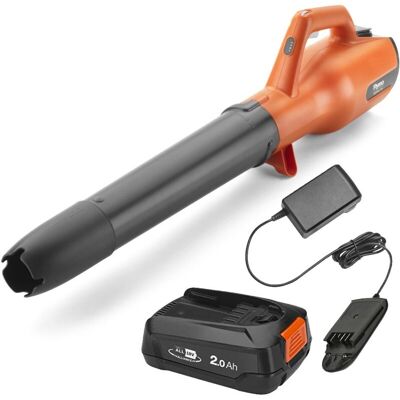 Flymo 18V EasiClear 100 Cordless Garden Leaf Blower Bosch 1 x 2.0Ah Battery Flymo 18V EasiClear 100 Cordless Garden Leaf Blower Bosch 1 x 2.0Ah Battery