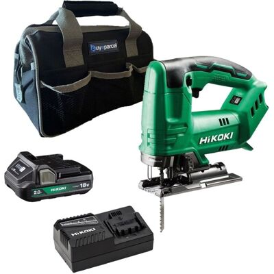 Hikoki CJ18DAW4Z 18V Top Handle Jigsaw + X1 2.0AH Battery + Charger + Bag Hikoki CJ18DAW4Z 18V Top Handle Jigsaw + X1 2.0AH Battery + Charger + Bag