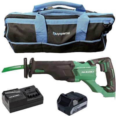 Hikoki CR18DBLJ4Z Brushless Recip Saw + X1 5AH Battery + Charger + 21"" Bag Hikoki CR18DBLJ4Z Brushless Recip Saw + X1 5AH Battery + Charger + 21"" Bag