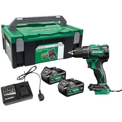 Hikoki RFC 18V Brushless Combi Drill 2x 5.0Ah Batteries Charger & Case DV18DEJFZ Hikoki RFC 18V Brushless Combi Drill 2x 5.0Ah Batteries Charger & Case DV18DEJFZ
