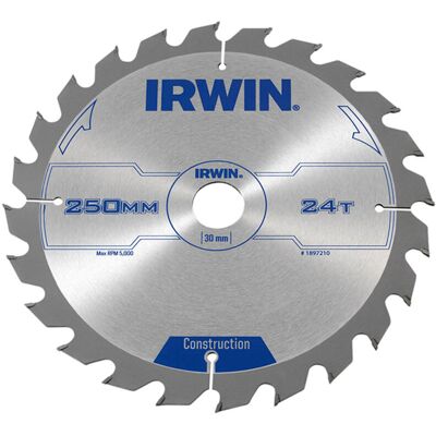 Irwin - General Purpose Table & Mitre Saw Blade 250 x 30mm x 24T atb IRW1897210 Irwin - General Purpose Table & Mitre Saw Blade 250 x 30mm x 24T atb IRW1897210