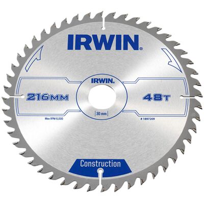 Irwin - General Purpose Table & Mitre Saw Blade 216 x 30mm x 48T atb IRW1897209 Irwin - General Purpose Table & Mitre Saw Blade 216 x 30mm x 48T atb IRW1897209