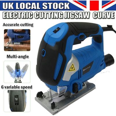 Briefness - 4500W Electric Jigsaw Cutter 6 Speed Laser Guide 45°Pendulum Wood Metal Jig Saw Briefness - 4500W Electric Jigsaw Cutter 6 Speed Laser Guide 45°Pendulum Wood Metal Jig Saw