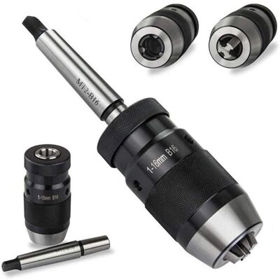 BASETBL Keyless drill chuck 1-16 mm B16 Keyless drill chuck for lathe BASETBL Keyless drill chuck 1-16 mm B16 Keyless drill chuck for lathe