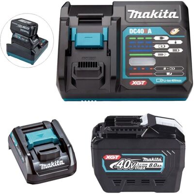 Makita BL4080F 40V Max 8Ah XGT Battery + DC40RA Fast Charger + 18v LXT Adaptor Makita BL4080F 40V Max 8Ah XGT Battery + DC40RA Fast Charger + 18v LXT Adaptor