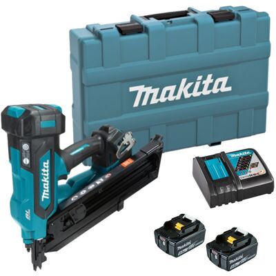 Makita DBN900RTE 18V LXT Brushless 3-1/2 Framing Nailer, 30° Clipping Head - 2x 5Ah Batteries, Charger & Carrying Case Makita DBN900RTE 18V LXT Brushless 3-1/2 Framing Nailer, 30° Clipping Head - 2x 5Ah Batteries, Charger & Carrying Case