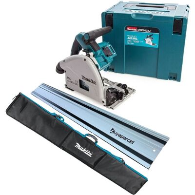 Makita - DSP600ZJ 36v Twin 18v Brushless Plunge Cut Circular Saw 1x1.5m Rail + Bag Makita - DSP600ZJ 36v Twin 18v Brushless Plunge Cut Circular Saw 1x1.5m Rail + Bag