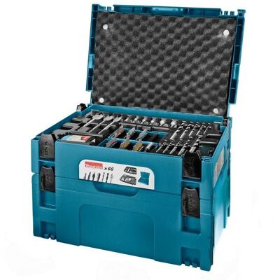 Makita - Makpac 66 Piece Drill Screwdriver Accessory Set+ Saw Grinder Case Makpac3 Makita - Makpac 66 Piece Drill Screwdriver Accessory Set+ Saw Grinder Case Makpac3
