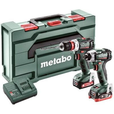 Metabo PowerMaxx Combo Set 2.7.4 12V Combi Drill & Impact Driver With 1x 2.0Ah & 1x 4.0Ah Battery Metabo PowerMaxx Combo Set 2.7.4 12V Combi Drill & Impact Driver With 1x 2.0Ah & 1x 4.0Ah Battery