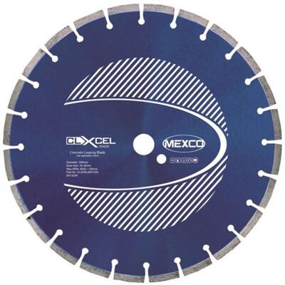 MEXCO CLXCEL3501225 Concrete Looping Diamond Blade 350 x 25.4mm x 12mm Width MEXCO CLXCEL3501225 Concrete Looping Diamond Blade 350 x 25.4mm x 12mm Width
