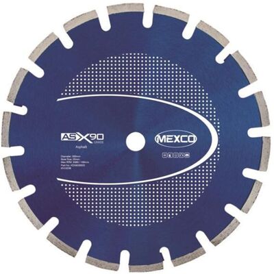 MEXCO ASX9030020 Asphalt X90 Grade Diamond Blade 300 x 20mm MEXASX90300 MEXCO ASX9030020 Asphalt X90 Grade Diamond Blade 300 x 20mm MEXASX90300