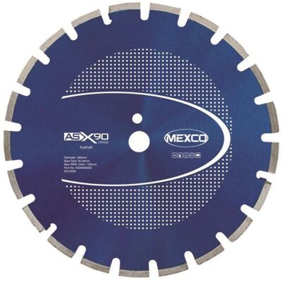 MEXCO ASX9035025 Asphalt X90 Grade Diamond Blade 350 x 25.4mm MEXASX90350 MEXCO ASX9035025 Asphalt X90 Grade Diamond Blade 350 x 25.4mm MEXASX90350