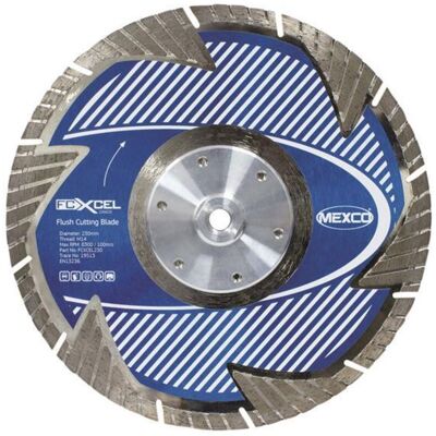 MEXCO FCXCEL23022 FCXCEL Grade Flush Cut Diamond Blade 230 x 22mm MEXFCXL230 MEXCO FCXCEL23022 FCXCEL Grade Flush Cut Diamond Blade 230 x 22mm MEXFCXL230