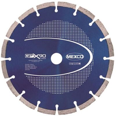 MEXCO GPX9023022 GPX90 Concrete Diamond Blade 230 x 22mm MEXGPX90230 MEXCO GPX9023022 GPX90 Concrete Diamond Blade 230 x 22mm MEXGPX90230
