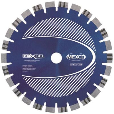 MEXCO GPXCEL25025 XCEL GRADE Concrete Diamond Blade 250 x 22mm MEXGPXL25025 MEXCO GPXCEL25025 XCEL GRADE Concrete Diamond Blade 250 x 22mm MEXGPXL25025