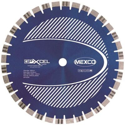 MEXCO GPXCEL30020 XCEL GRADE Concrete Diamond Blade 300 x 20mm MEXGPXL30020 MEXCO GPXCEL30020 XCEL GRADE Concrete Diamond Blade 300 x 20mm MEXGPXL30020